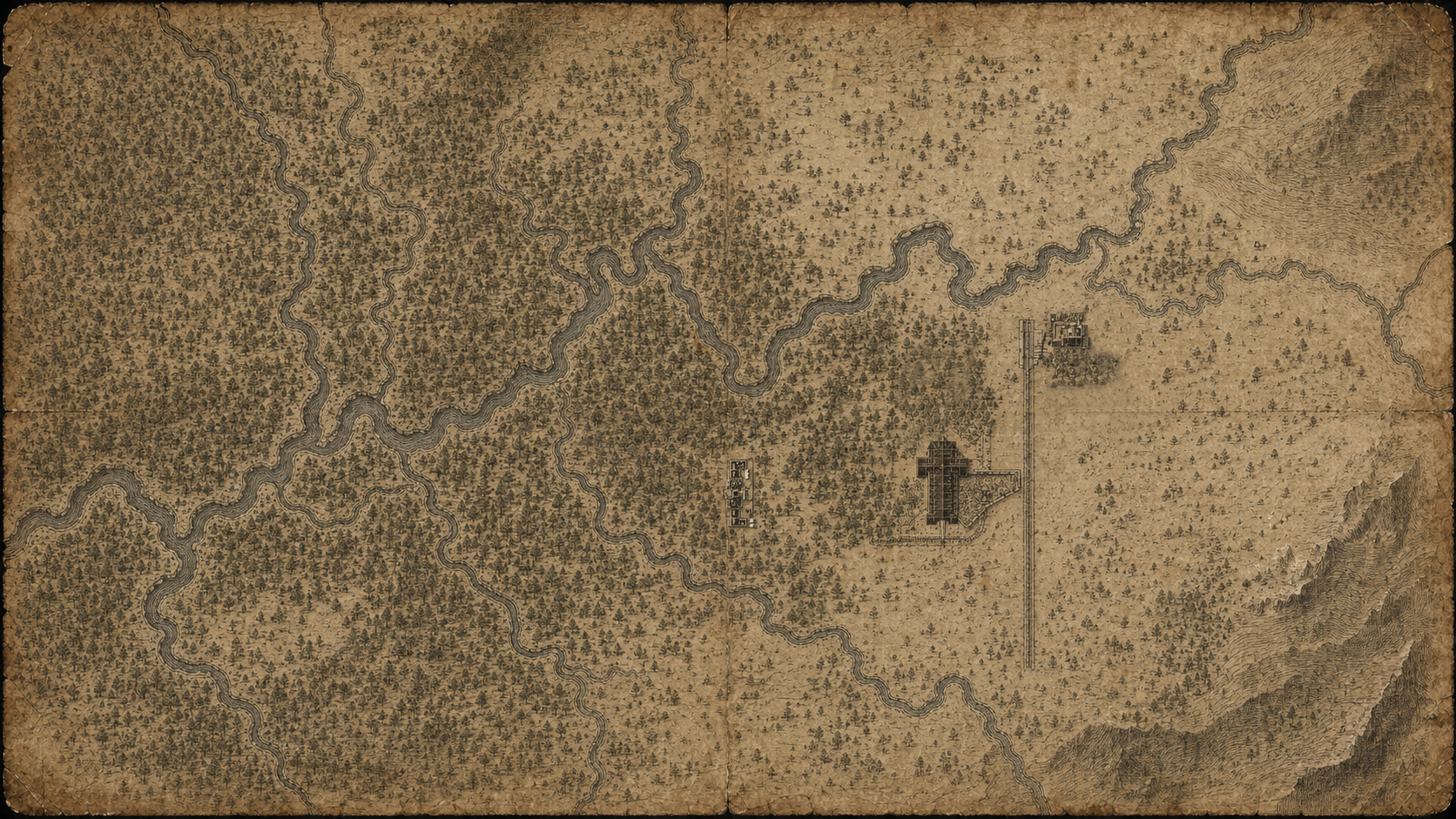 Historischer Gründungsplan von Haverfield