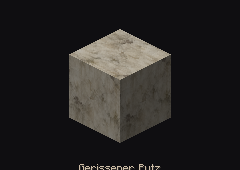 Gerissener Putz im Spiel